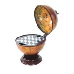 NG019 Red Globe 13 inches with Chess Holder with Round Base 